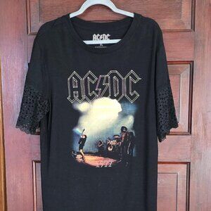 ROCK AND ROLL AC/DC  Womens Shirt XL
